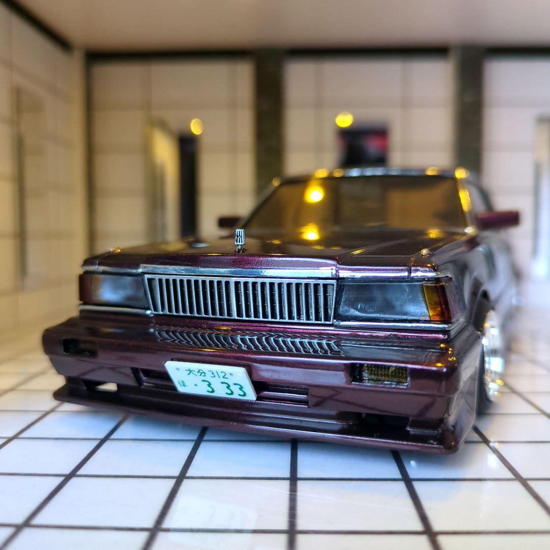 1/24 2~3台展示可能 ショーケース LED照明 透明アクリル板付き！