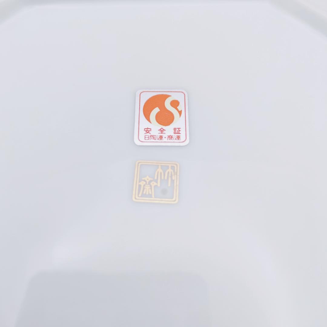 三洋陶器 龍峰窯 林斎 金彩七宝 八角菓子鉢 古伊万里様式 和食器