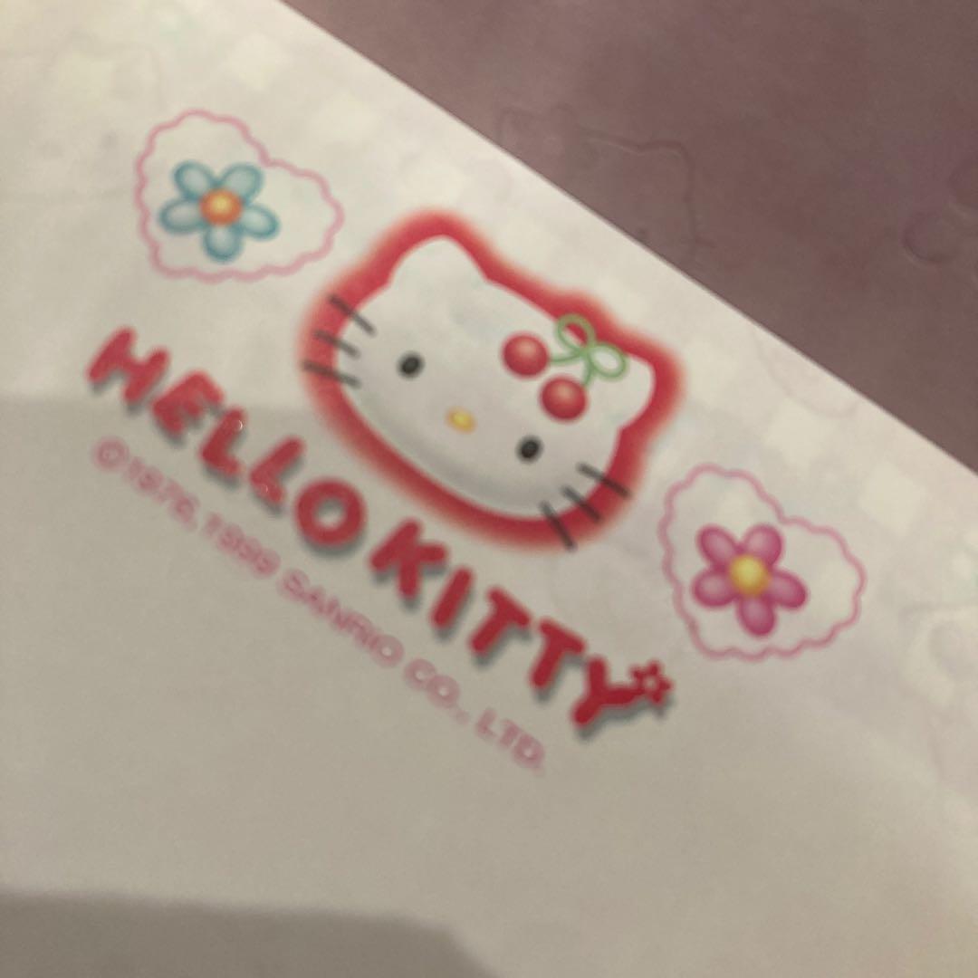 レトロ《1999年ハローキティ 透かし メモ帳》Hello Kitty☆便箋