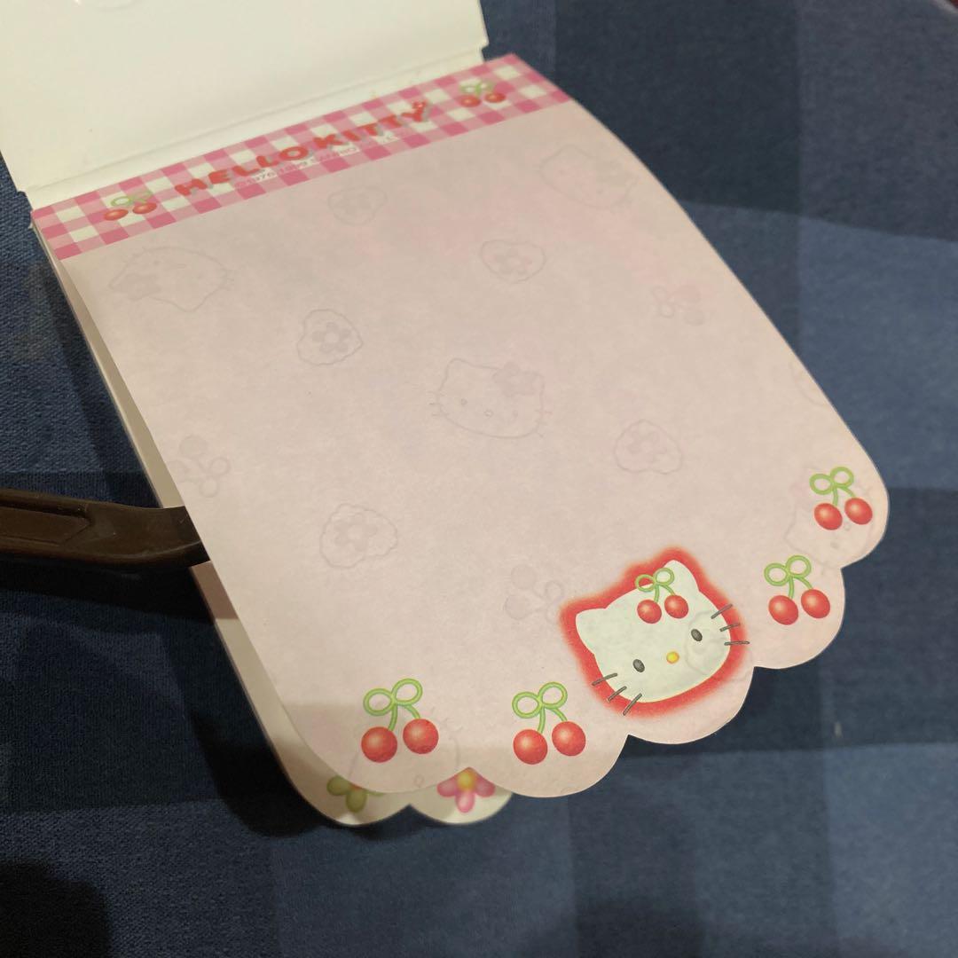 レトロ《1999年ハローキティ 透かし メモ帳》Hello Kitty☆便箋