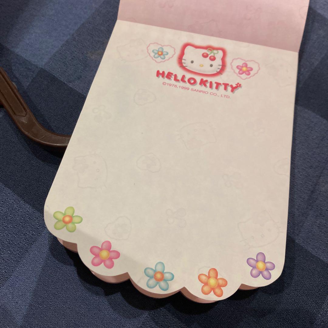 レトロ《1999年ハローキティ 透かし メモ帳》Hello Kitty☆便箋