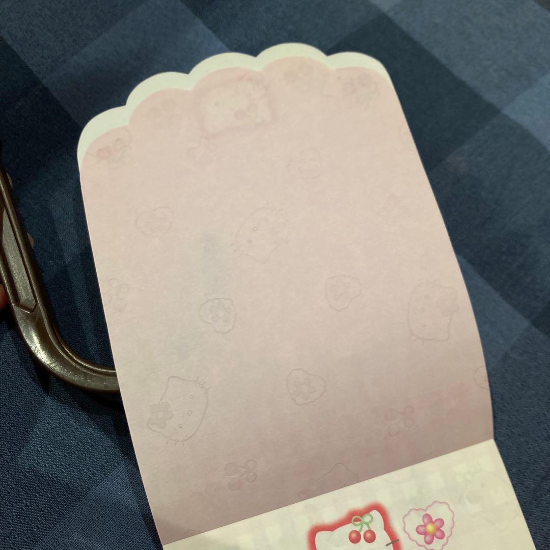 レトロ《1999年ハローキティ 透かし メモ帳》Hello Kitty☆便箋