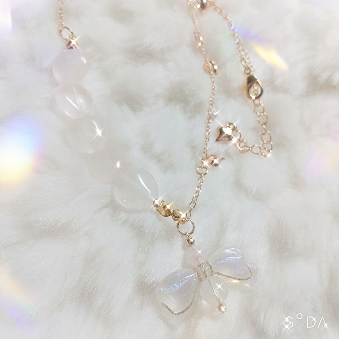 愛の結び/天使のはしご/ブルーエンジェルラダー/ネックレス/パワーストーン