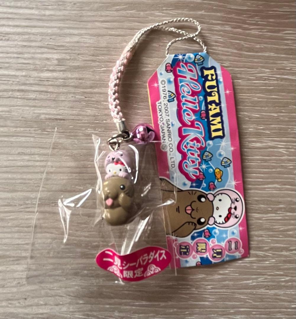 激レア◎三重限定◎二見シーパラダイスあっかんべーアザラシキティ◎根付けストラップ