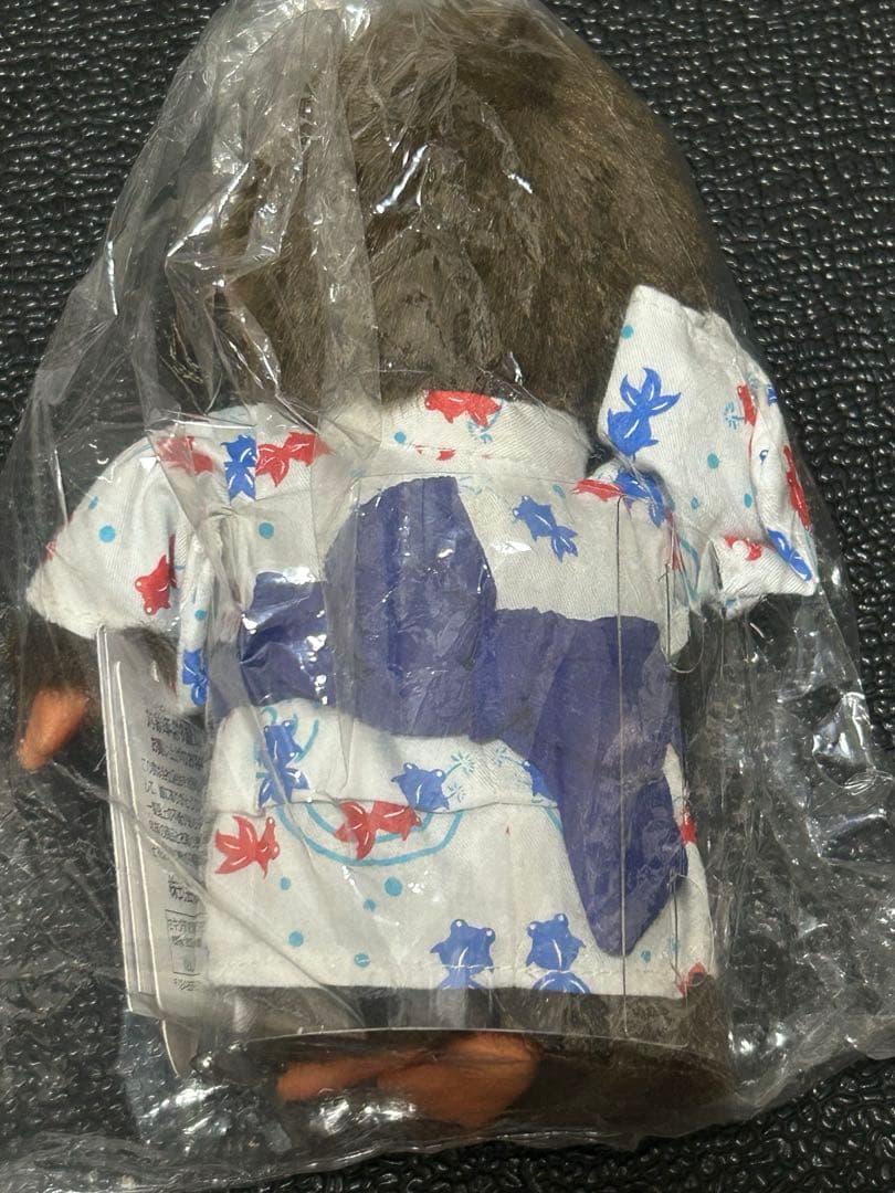 [希少/未開封] 浴衣 モンチッチ ペアセット 金魚柄 お面付き ぬいぐるみ