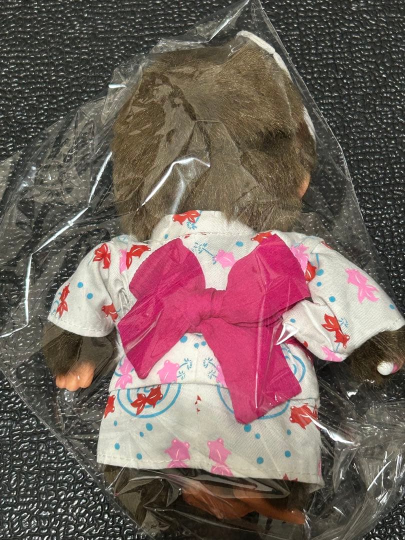 [希少/未開封] 浴衣 モンチッチ ペアセット 金魚柄 お面付き ぬいぐるみ