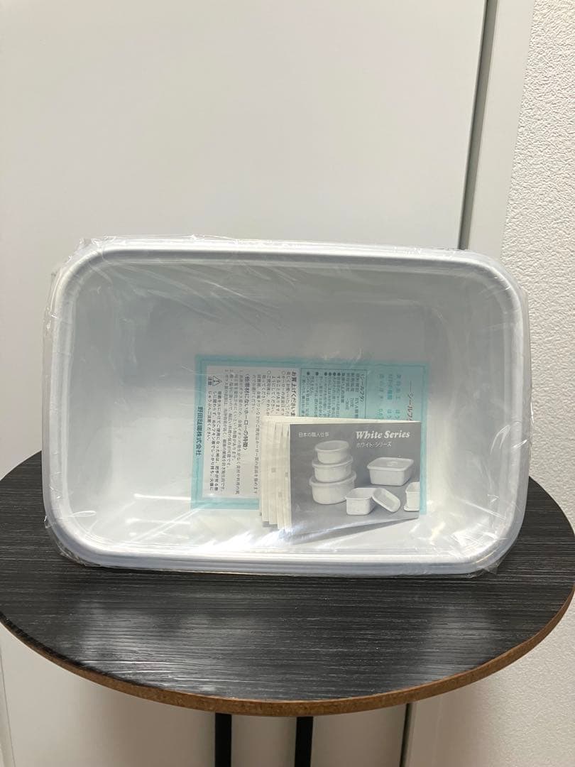 野田琺瑯　ホワイトシリーズ　スクエア　レクタングル　食品保存容器　新品未使用