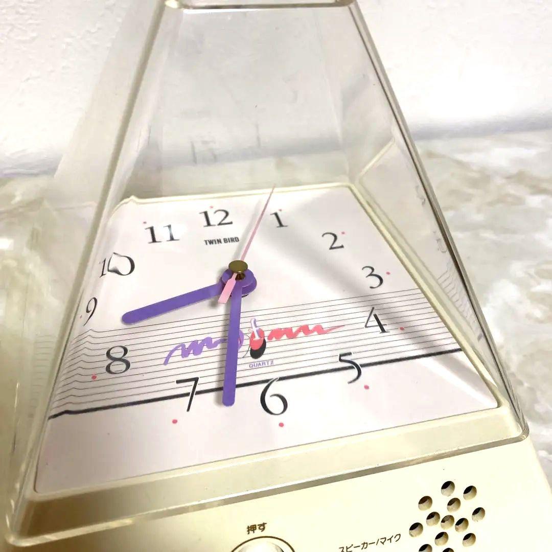 未使用 昭和レトロ ツインバード 時計付おしゃべりピラミッド 希少