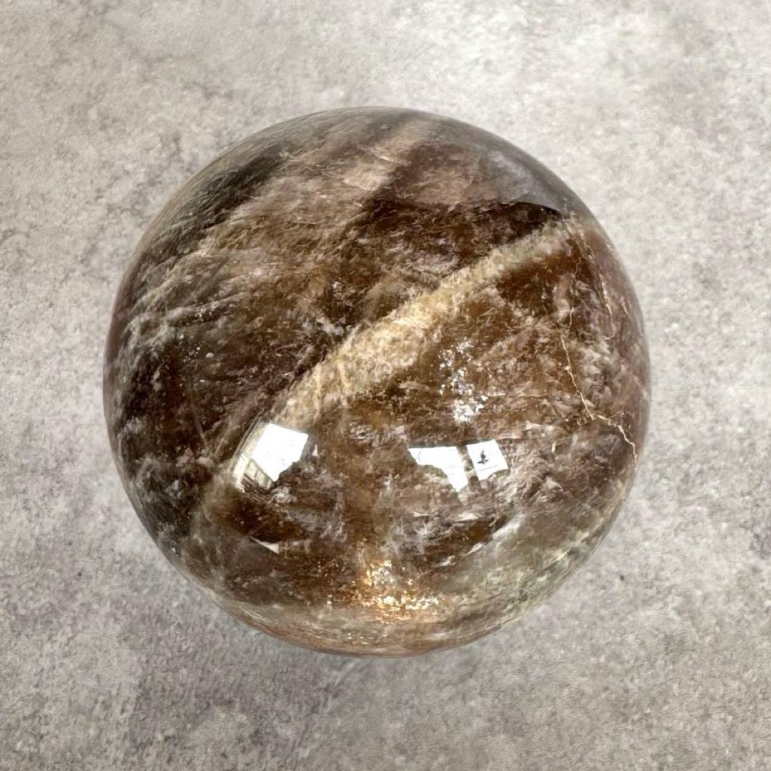 ブラックサンムーンストーン　スフィア　約64mm