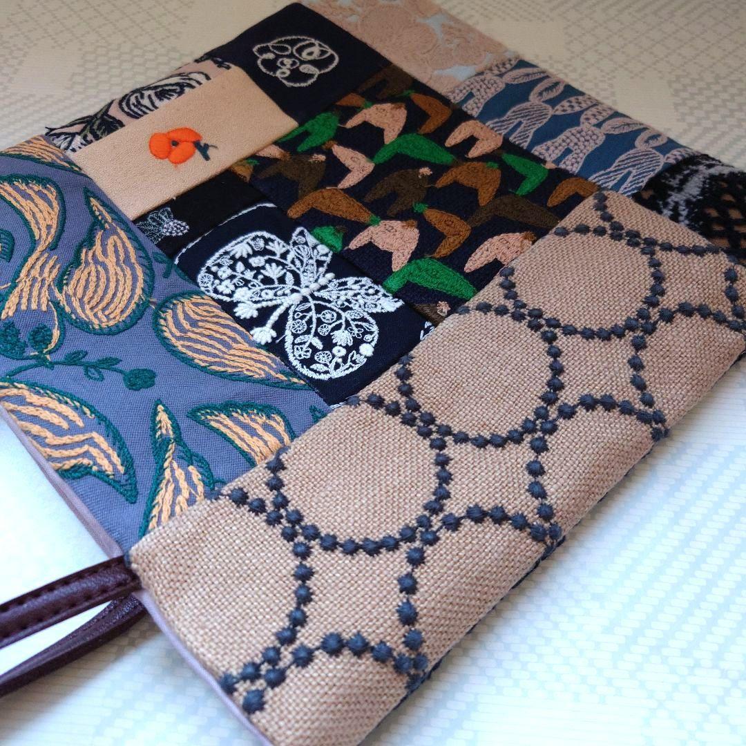 ミナペルホネン　パッチワーク　foresttile　ミニトートバッグ