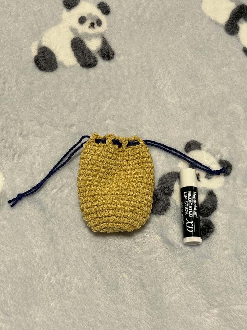 巾着 かぎ編み ハンドメイド