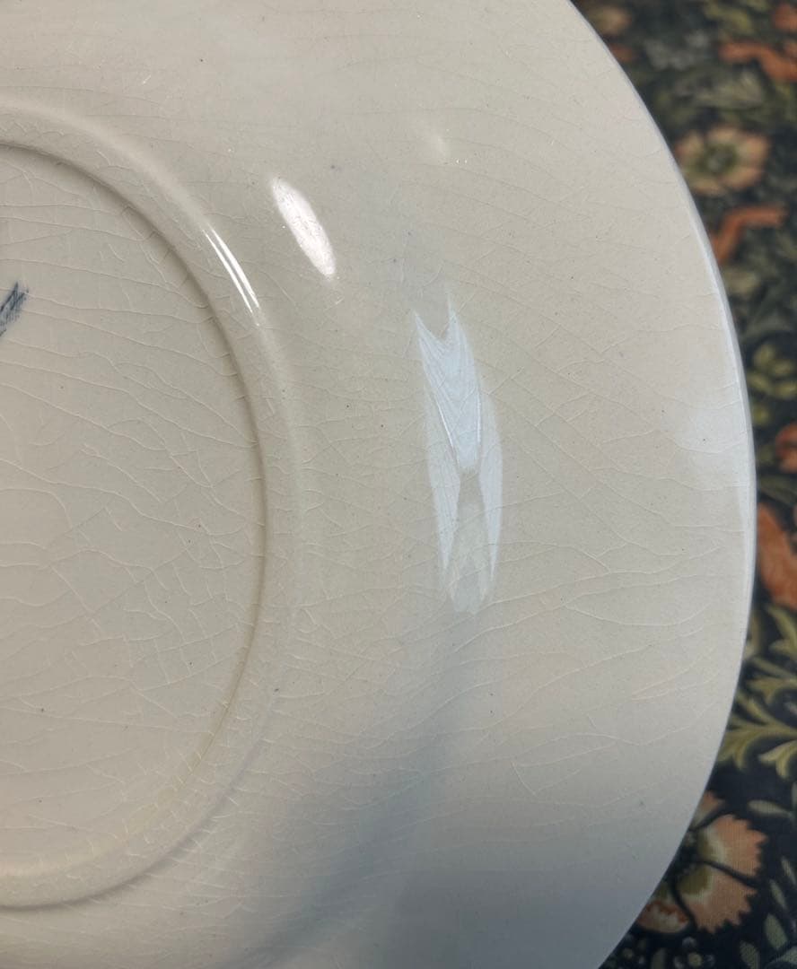 GIEN ジアン ANEMONES プレート フランスアンティーク