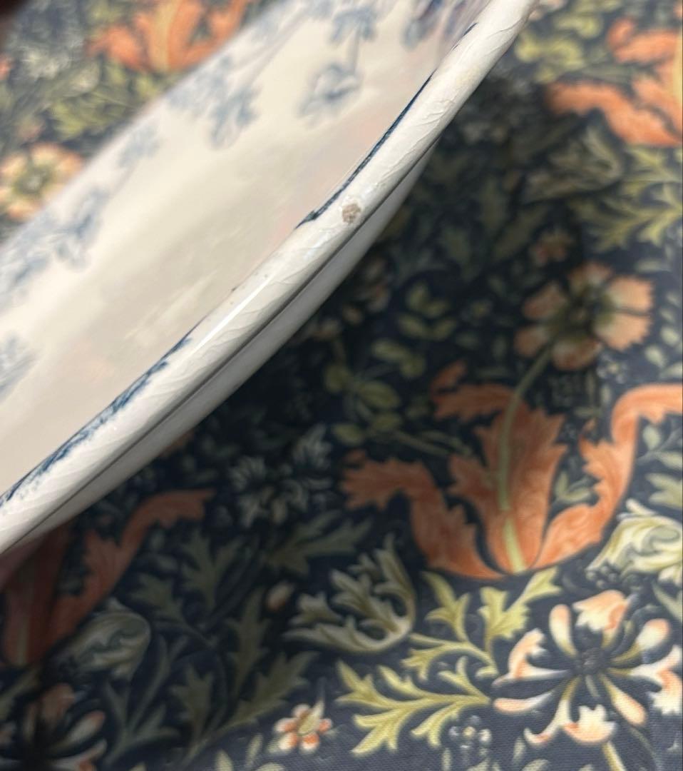 GIEN ジアン ANEMONES プレート フランスアンティーク