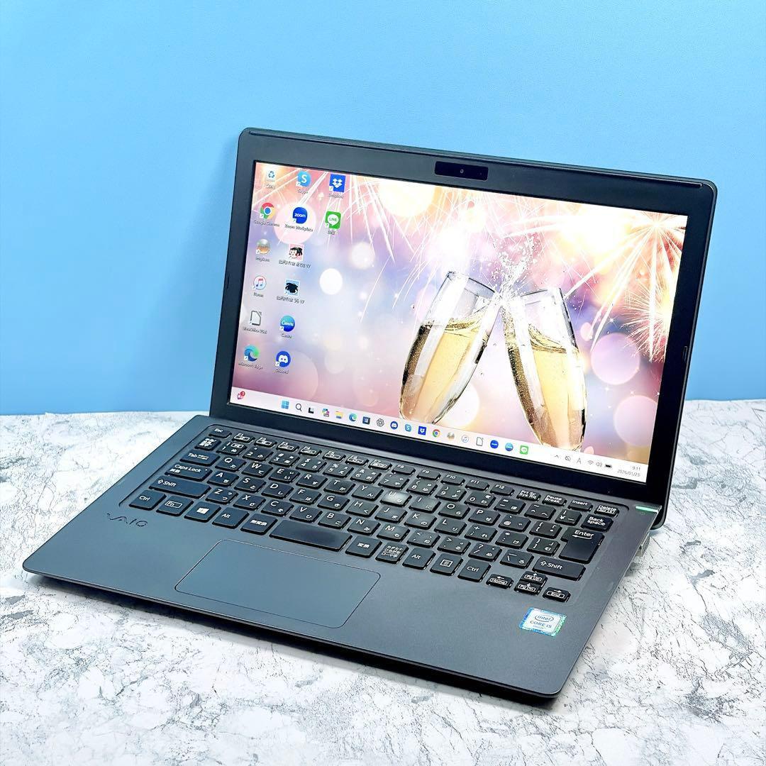 超軽量✨SSD✨カメラ✨フルHD✨オフィス✨VAIO薄型コンパクトノートパソコン