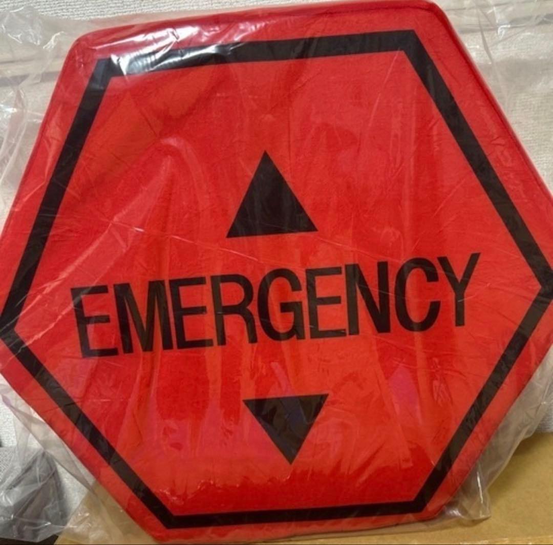 【未使用・美品】EVANGELION EMERGENCY赤保留クッション