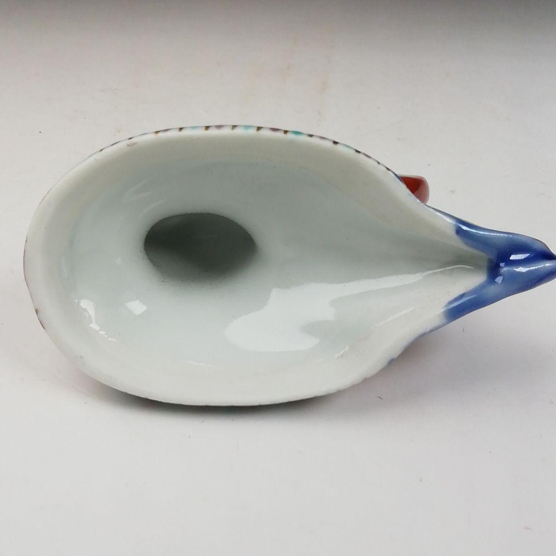 Ｗ２８０　香合　『色絵　おしどり』『高野昭阿弥 造』　共箱　茶道具