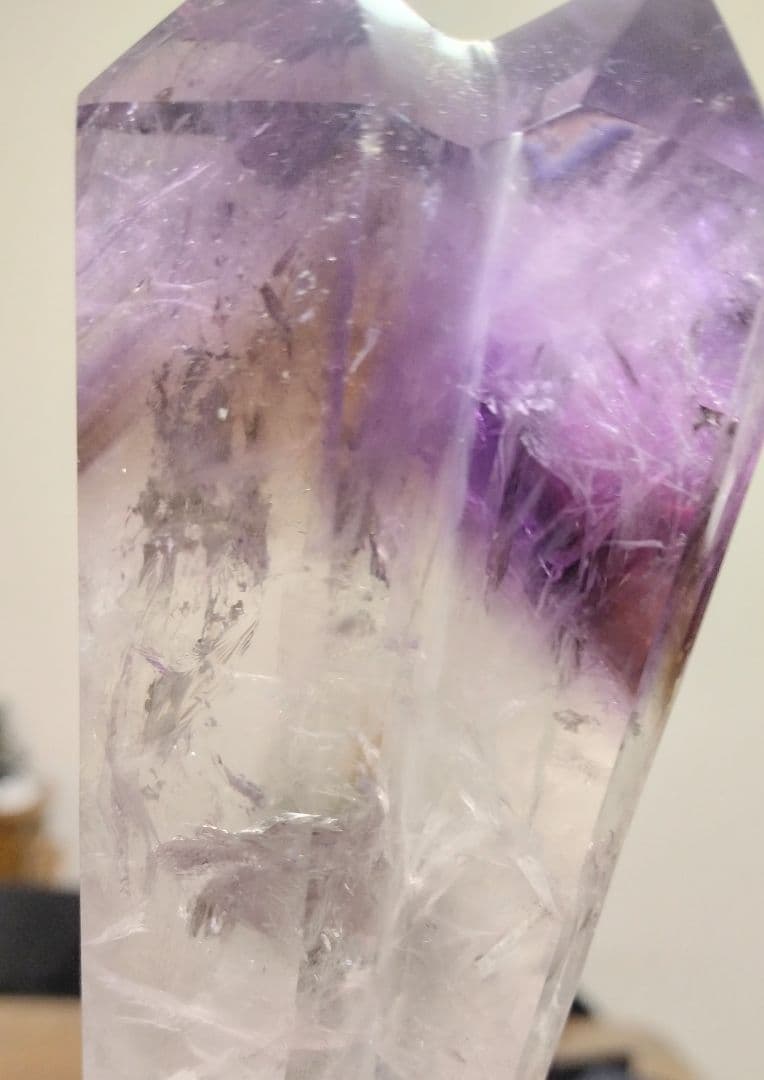 アメジスト双晶ポイント135mmスタンド付き