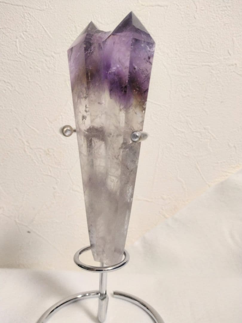 アメジスト双晶ポイント135mmスタンド付き