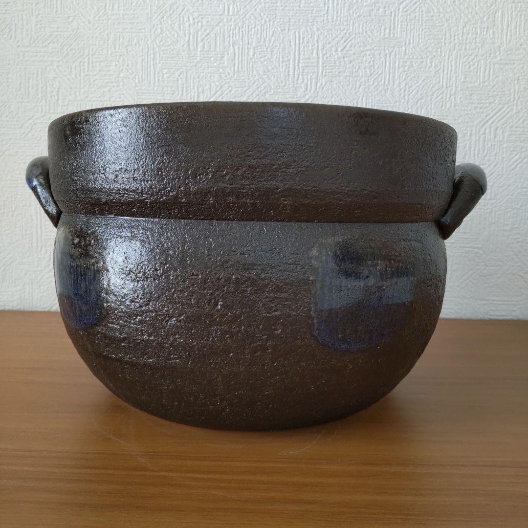 萬古焼 彩釉 炊飯4合 土鍋 利行窯