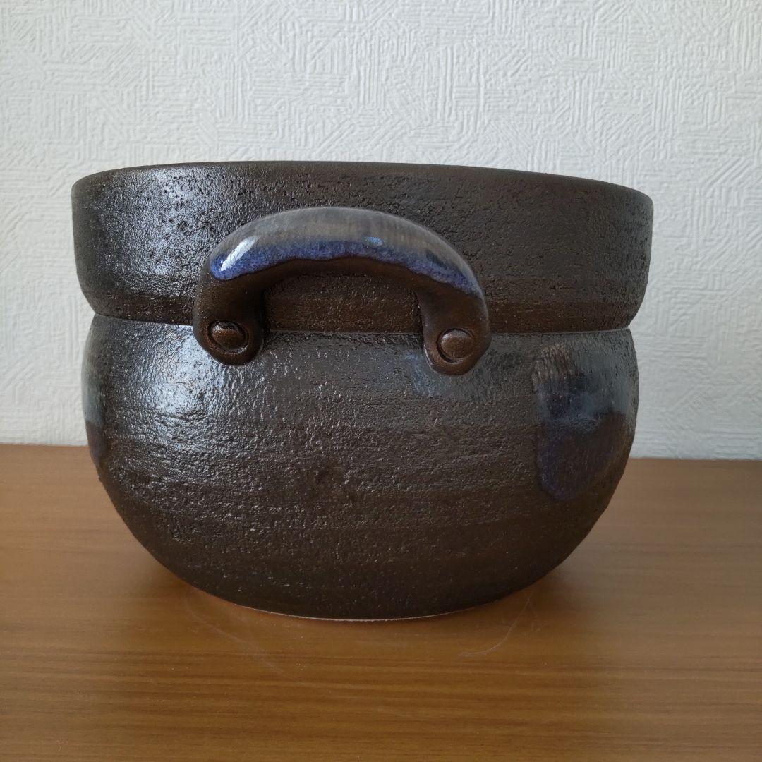 萬古焼 彩釉 炊飯4合 土鍋 利行窯
