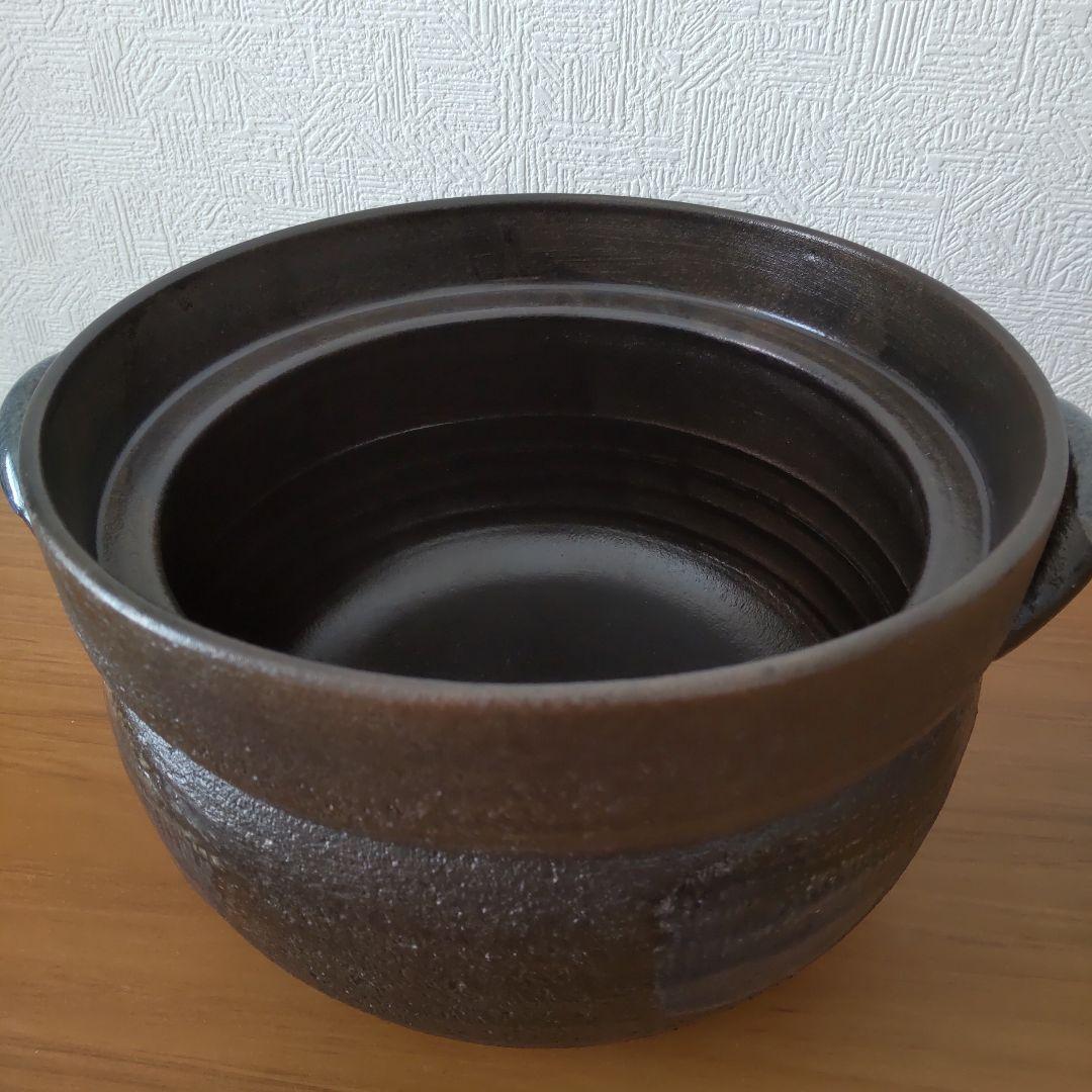 萬古焼 彩釉 炊飯4合 土鍋 利行窯