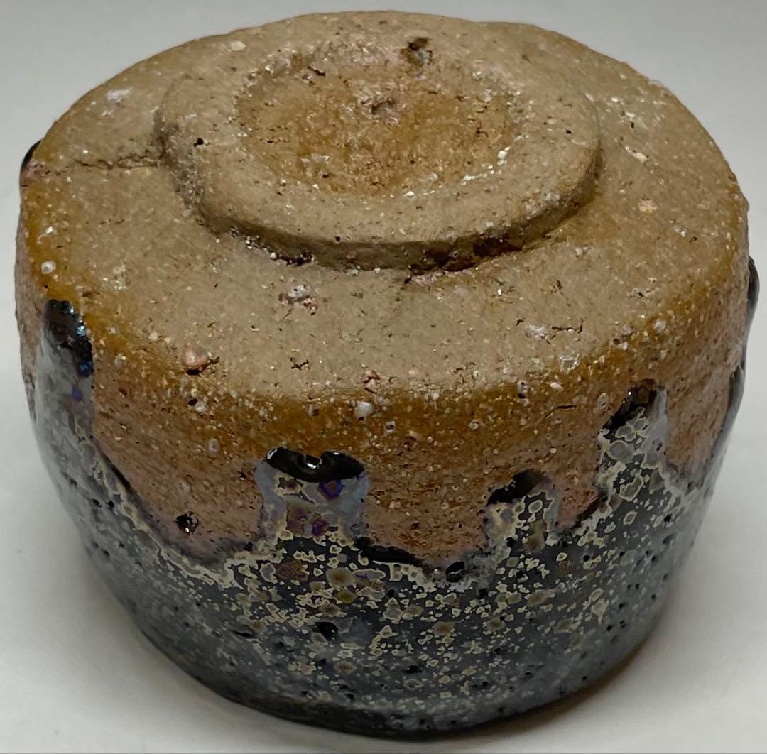 藤井茂男　黄金天目　ぐい呑　共箱　共布　栞　h8089