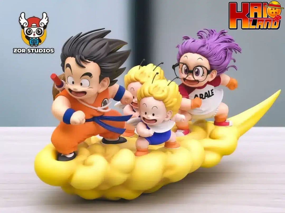 ドラゴンボール　孫悟空　アラレちゃん　筋斗雲　ガレージキット　フィギュア