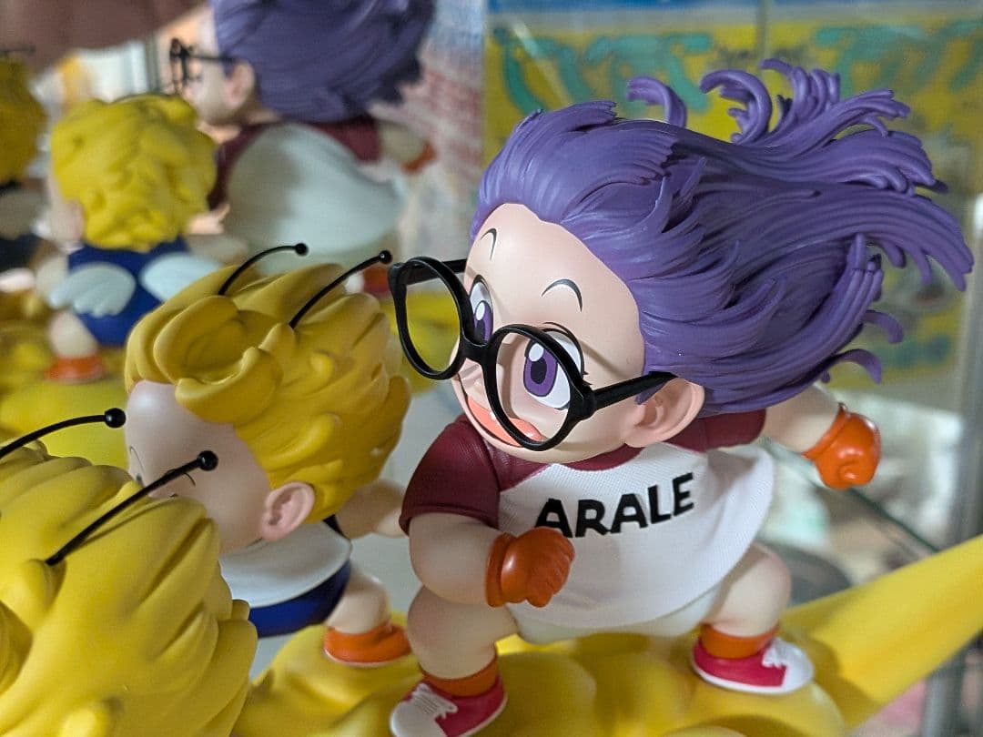 ドラゴンボール　孫悟空　アラレちゃん　筋斗雲　ガレージキット　フィギュア