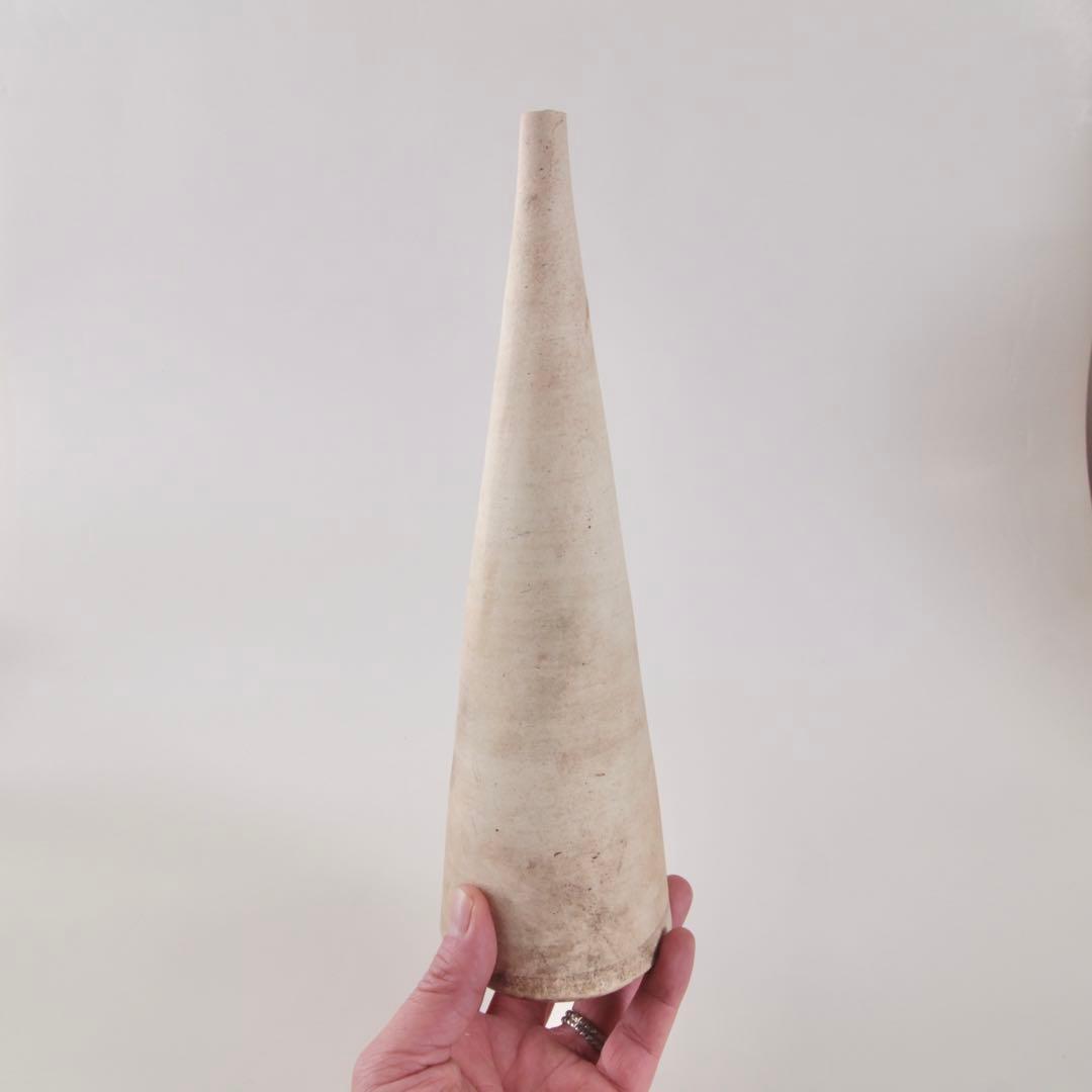 塔のような 陶立体 花器？ フラワーベース？ 古道具 アンティーク オブジェ