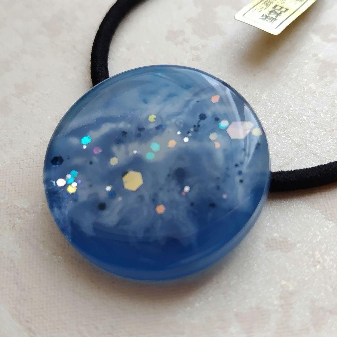 冬の海デザイン ラウンドレジンヘアゴム