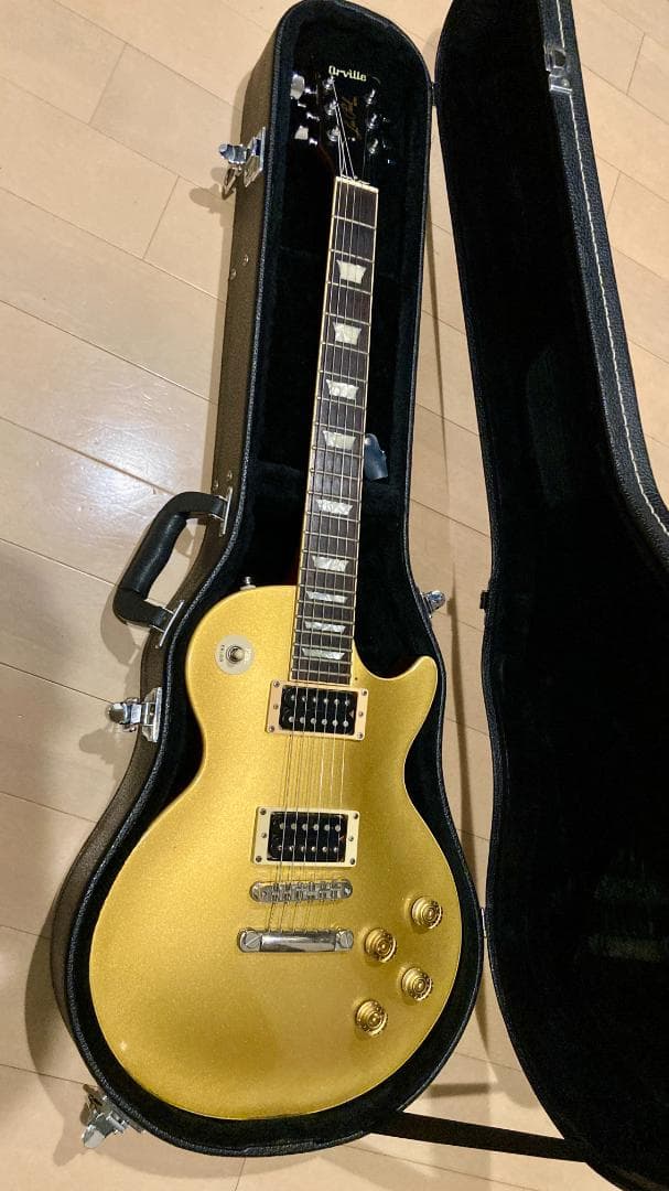【ハードケース付】Orville オービル レスポール ゴールドトップ