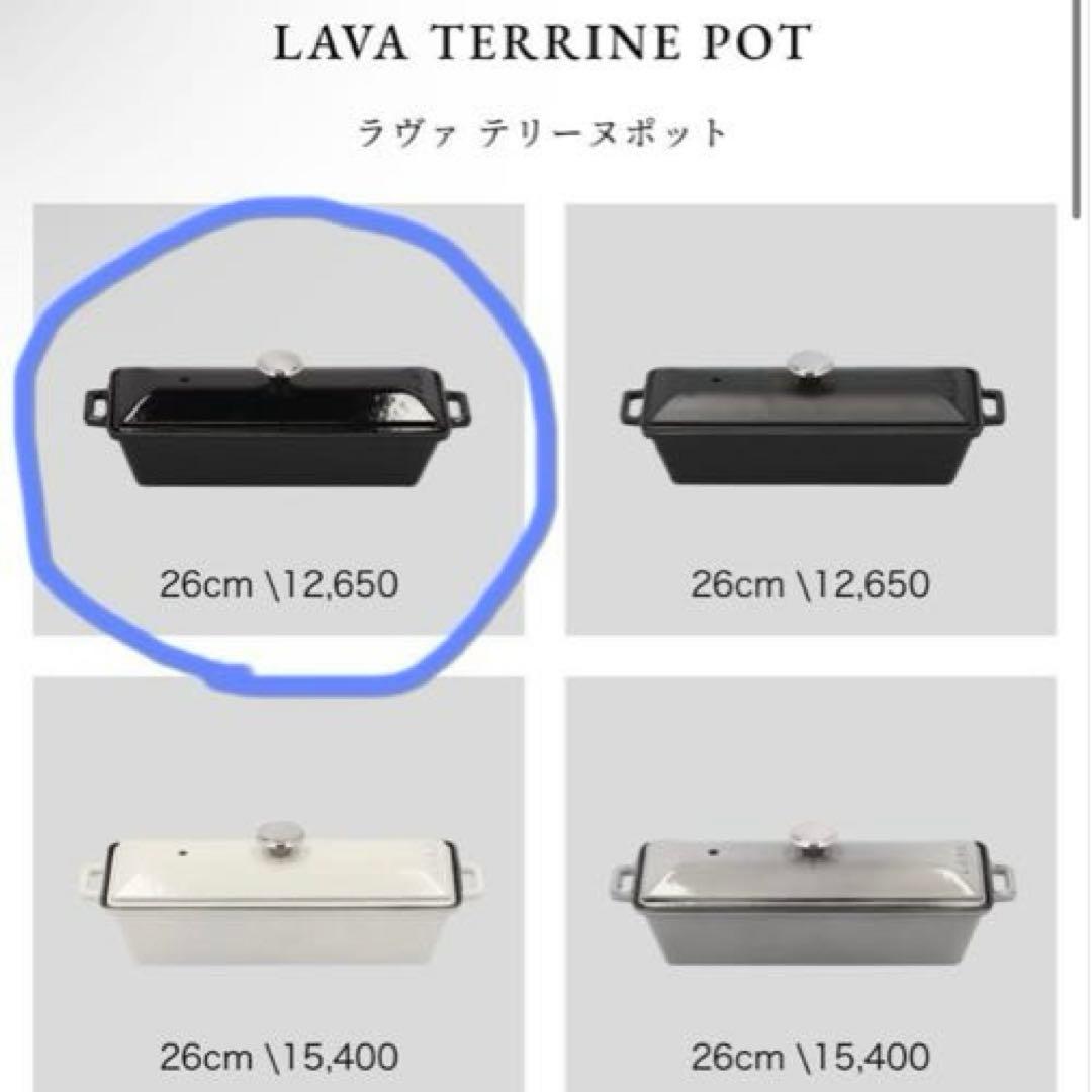 【新品・未開封】LAVA　テリーヌポット　LV0026 シャイニーブラック