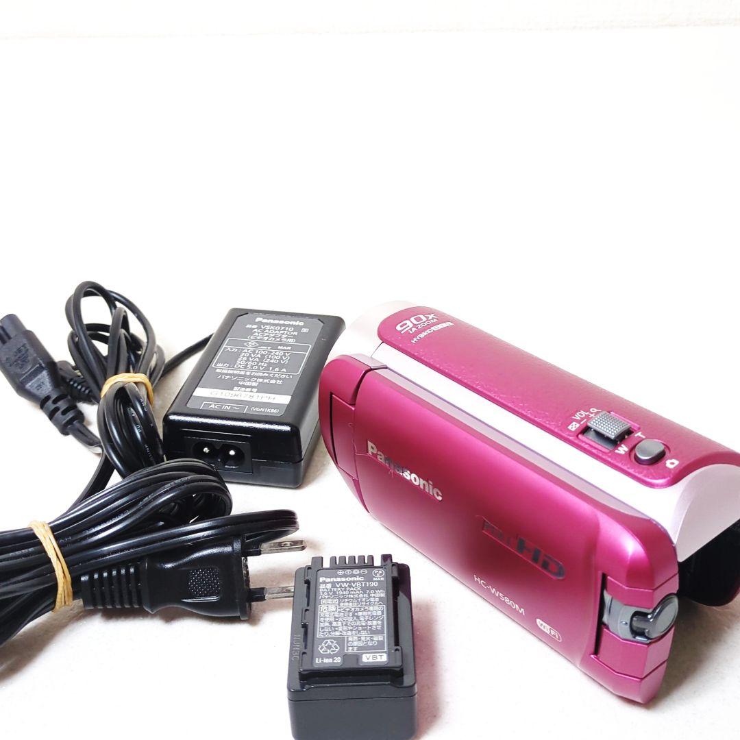 Panasonic デジタルハイビジョンビデオカメラHC-W580M ピンク