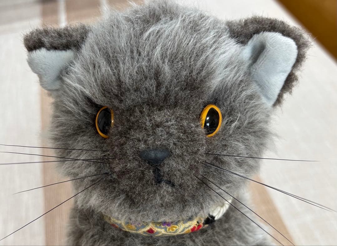グレーの猫のぬいぐるみ‼️ ハンドメイドです。