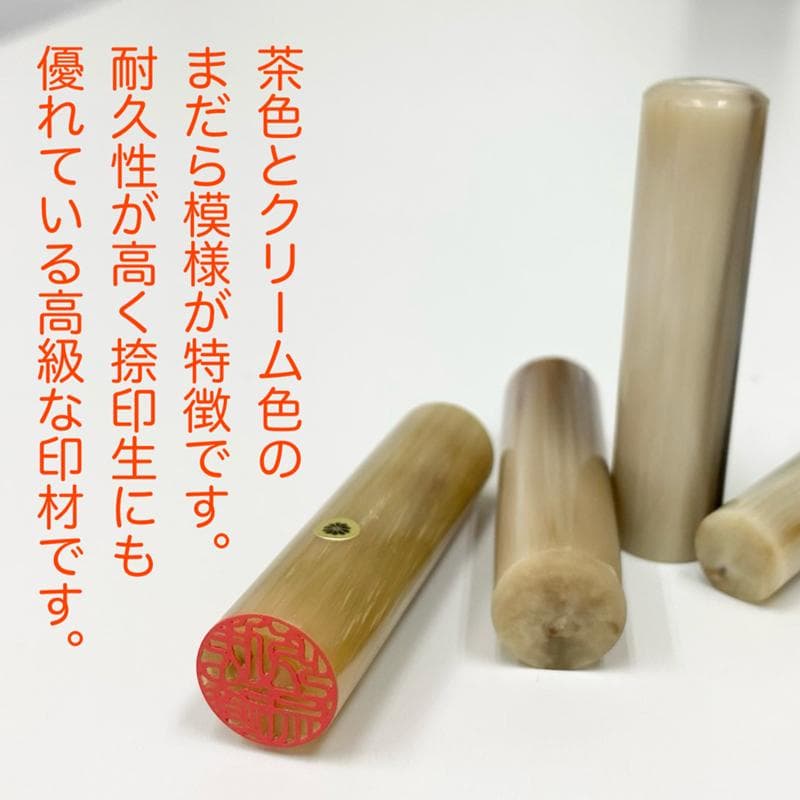 【印鑑の最高峰】オランダ水牛18.0mmケース付　実印銀行印はんこ　スピード発送