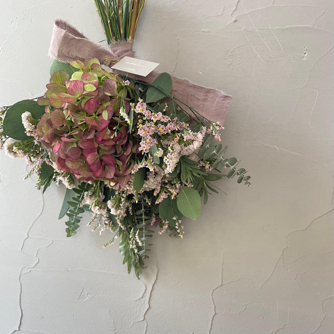 16.アンティーク紫陽花スワッグ