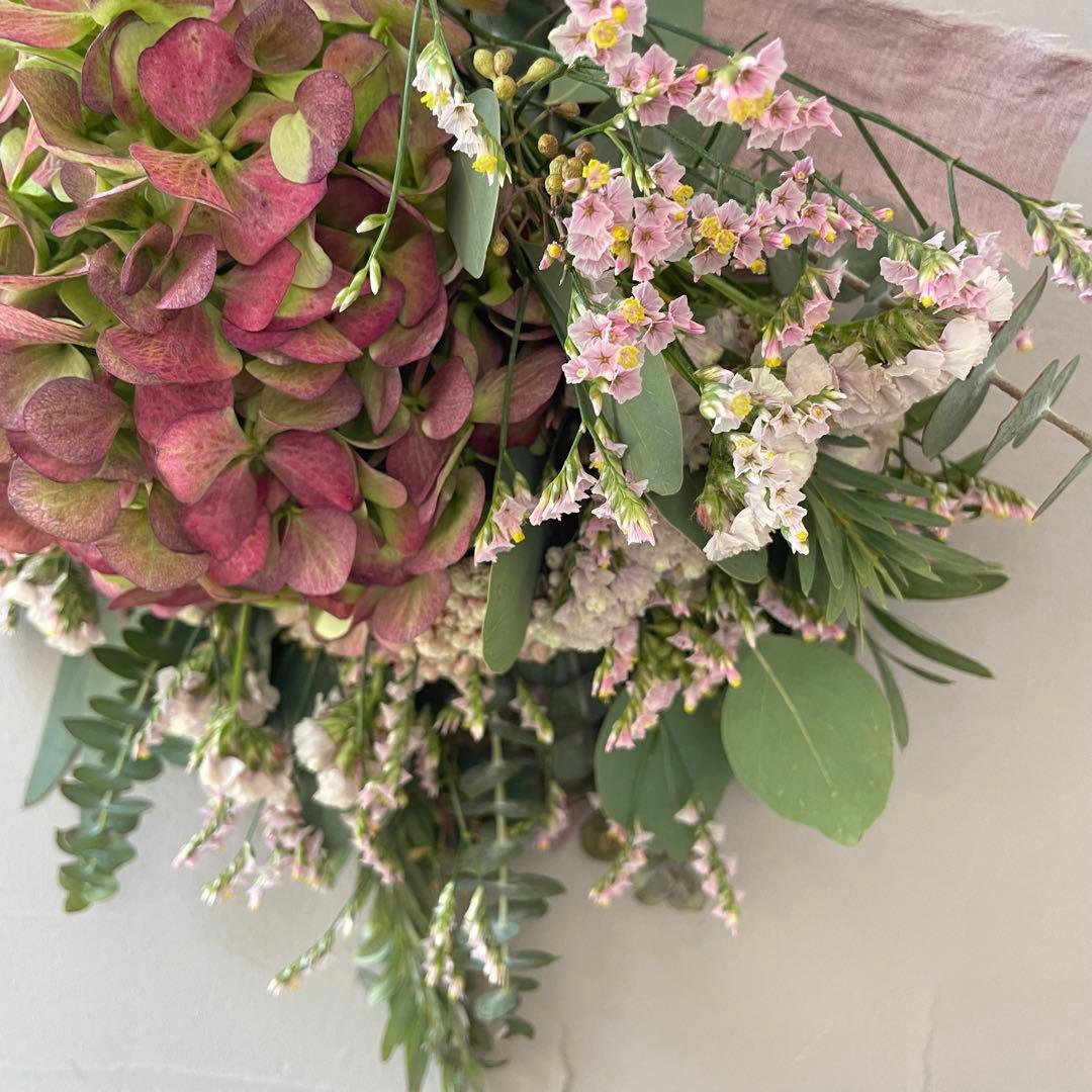 16.アンティーク紫陽花スワッグ