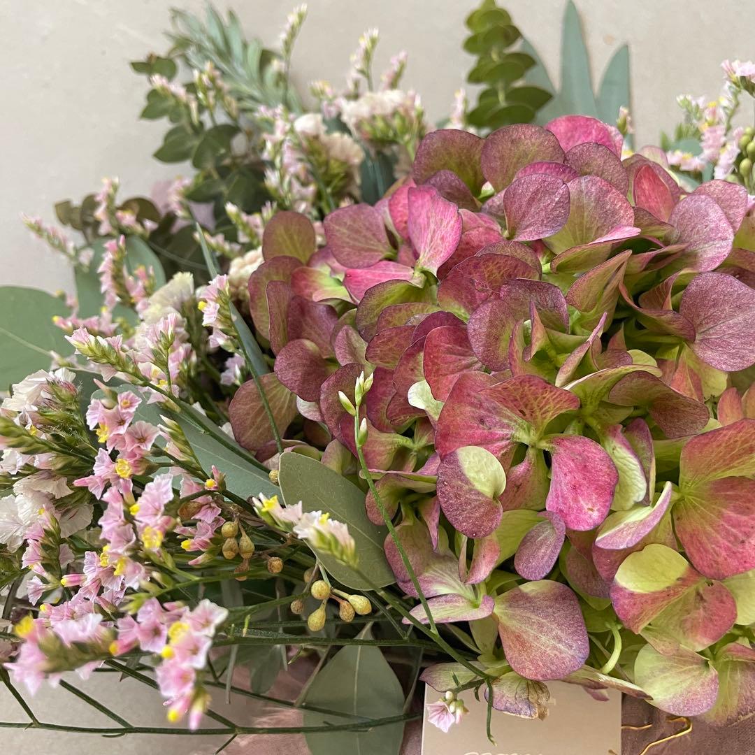 16.アンティーク紫陽花スワッグ