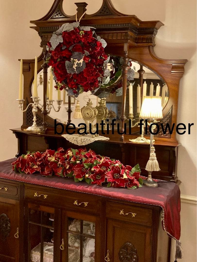 flowerポインセチアガーランド