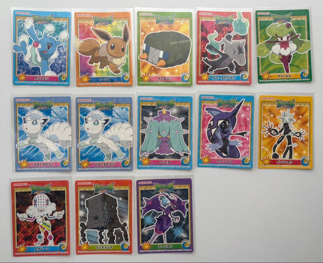 POKEMON MARUMIYA ステッカーポケモン 丸美屋　１６５枚