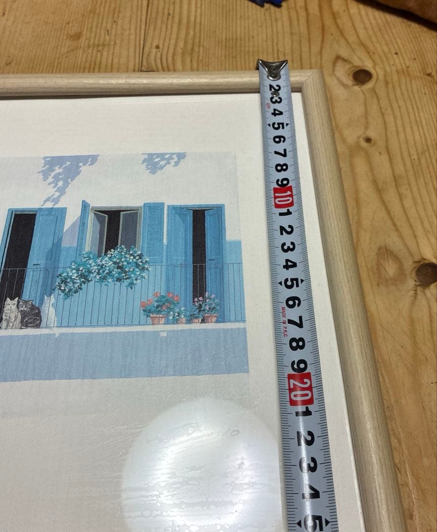 Salvo シルクスクリーン　覗き見　猫　直筆作品サインタイトル記名あり