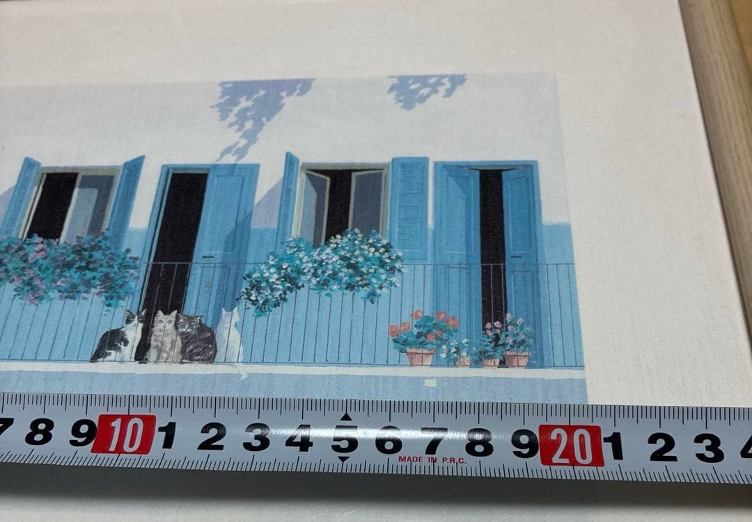 Salvo シルクスクリーン　覗き見　猫　直筆作品サインタイトル記名あり