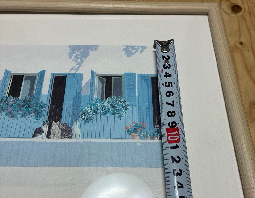 Salvo シルクスクリーン　覗き見　猫　直筆作品サインタイトル記名あり