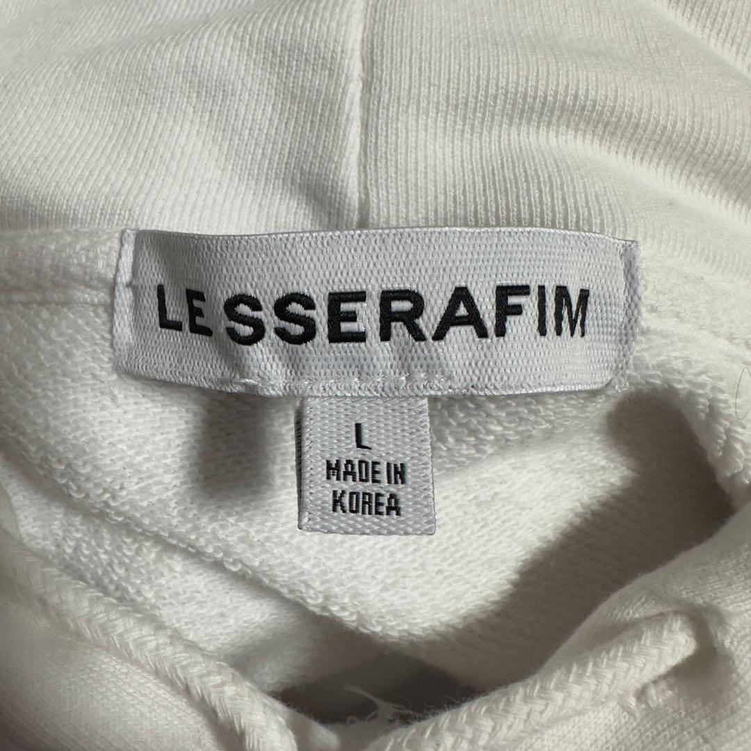LESSERAFIM FEARNADA フーディー パーカー ホワイト Lサイズ