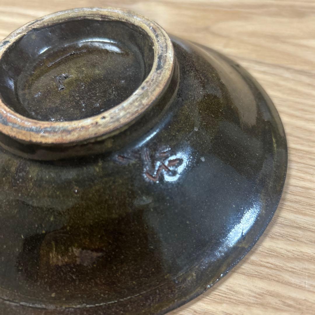 沖縄　やちむん　壺屋焼　人間国宝　金城次郎　魚紋皿　5寸皿　15㎝　重ね焼