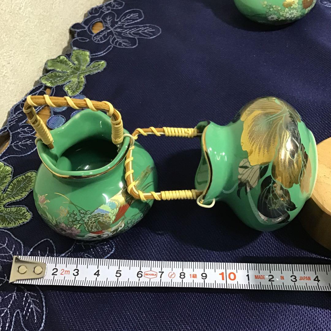 九谷焼　爪楊枝入れ　つまようじ　華やか　3個セット　訳あり