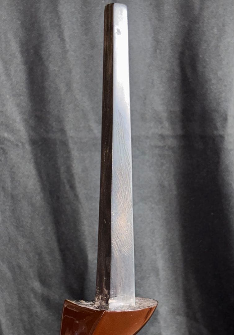 売り切れごめん※八重山黒木稍タマイ真壁型三線　本皮張　ウルミ塗　昭和期三線