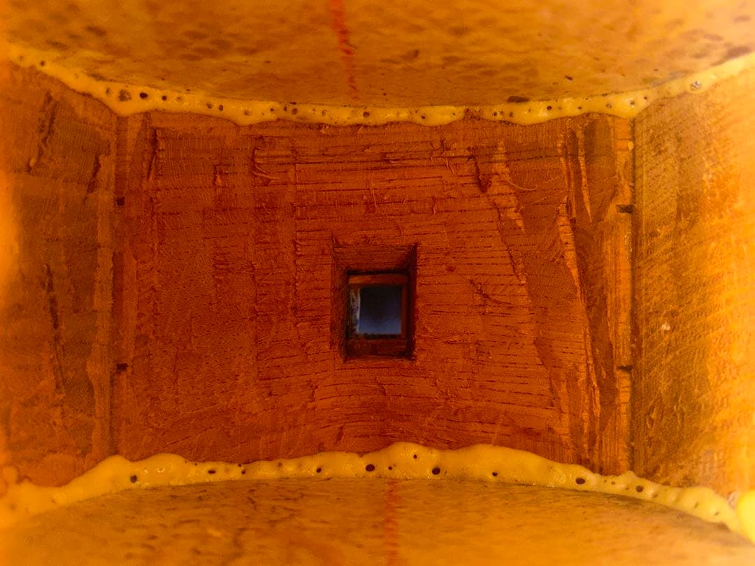 売り切れごめん※八重山黒木稍タマイ真壁型三線　本皮張　ウルミ塗　昭和期三線