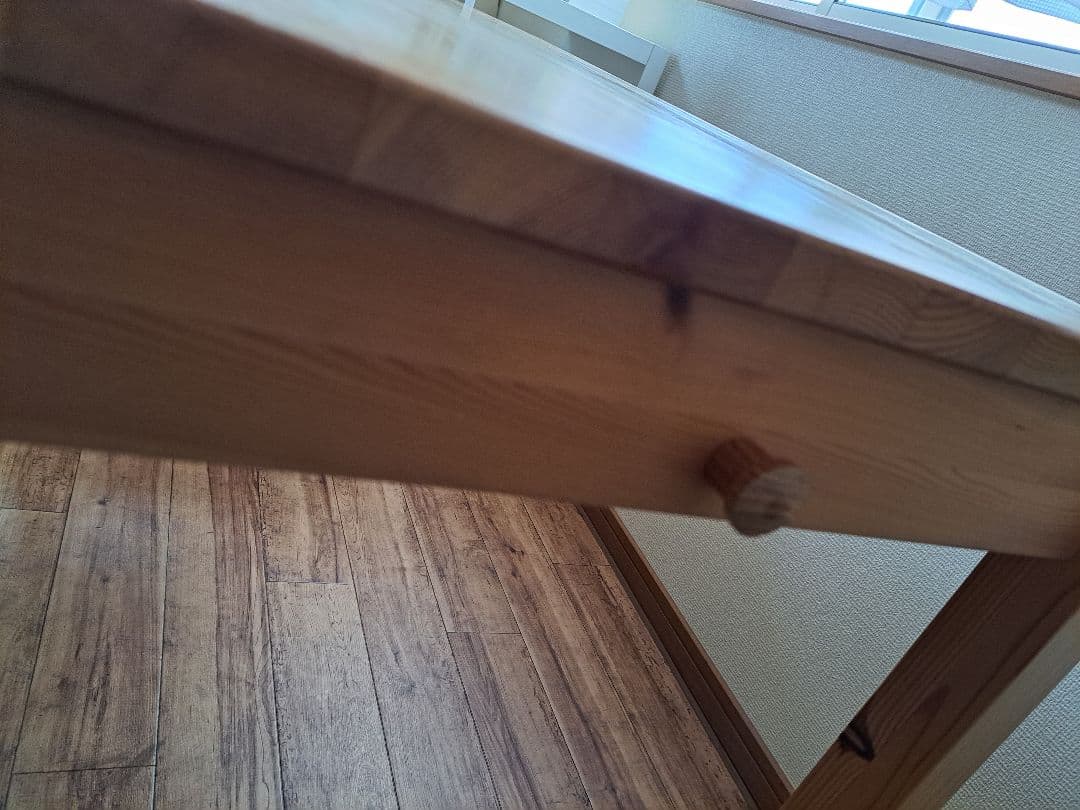 無印良品　学習机　パイン材　廃盤品