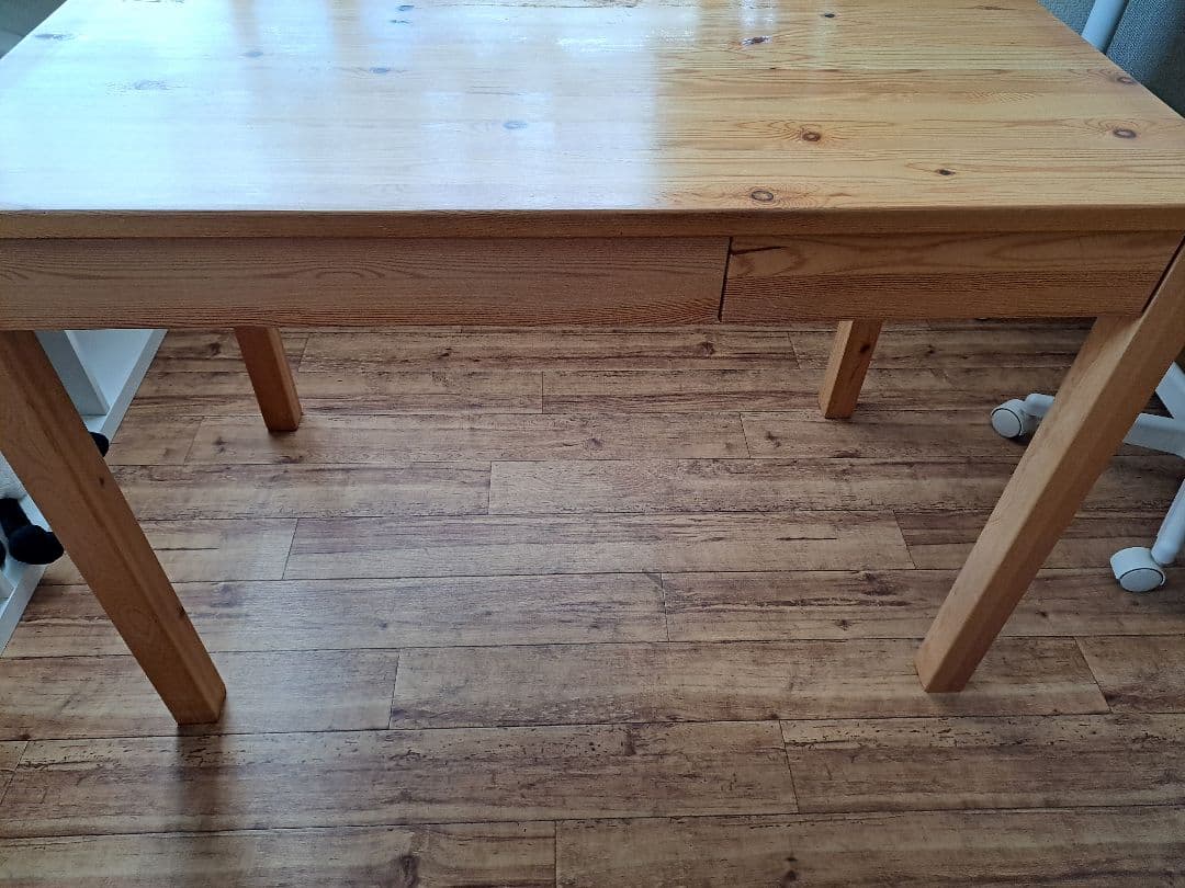 無印良品　学習机　パイン材　廃盤品